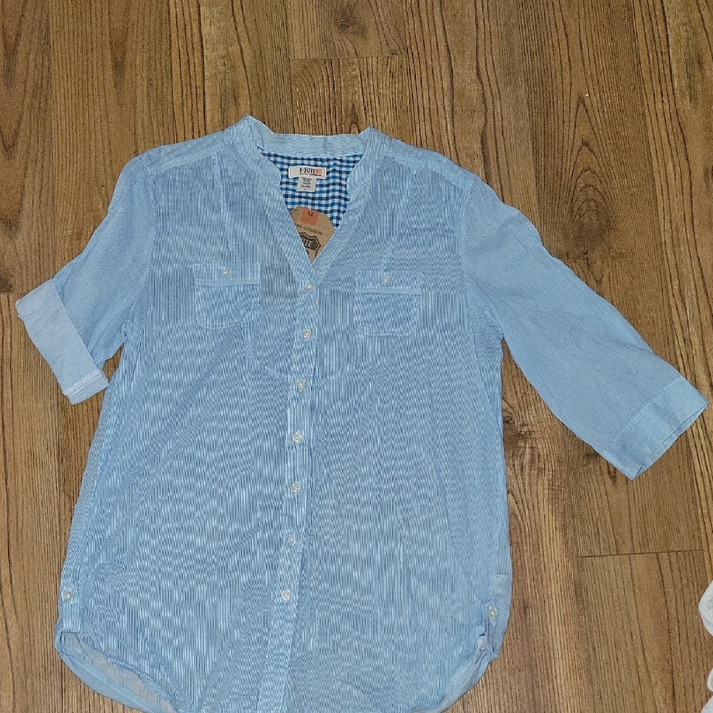 Route 66 Blue Checkered Shirt